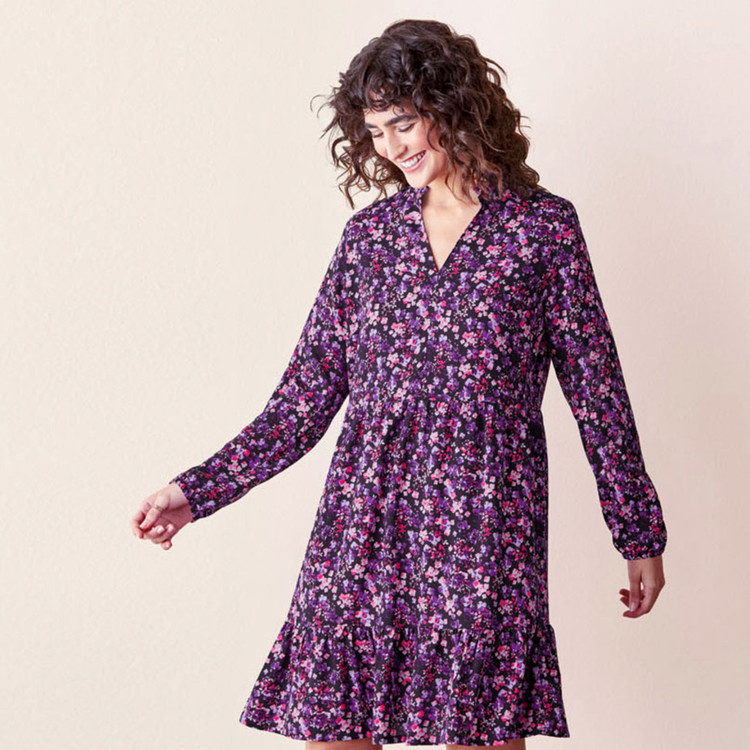 پیراهن زنانه اسمارا گلدار کد SF15